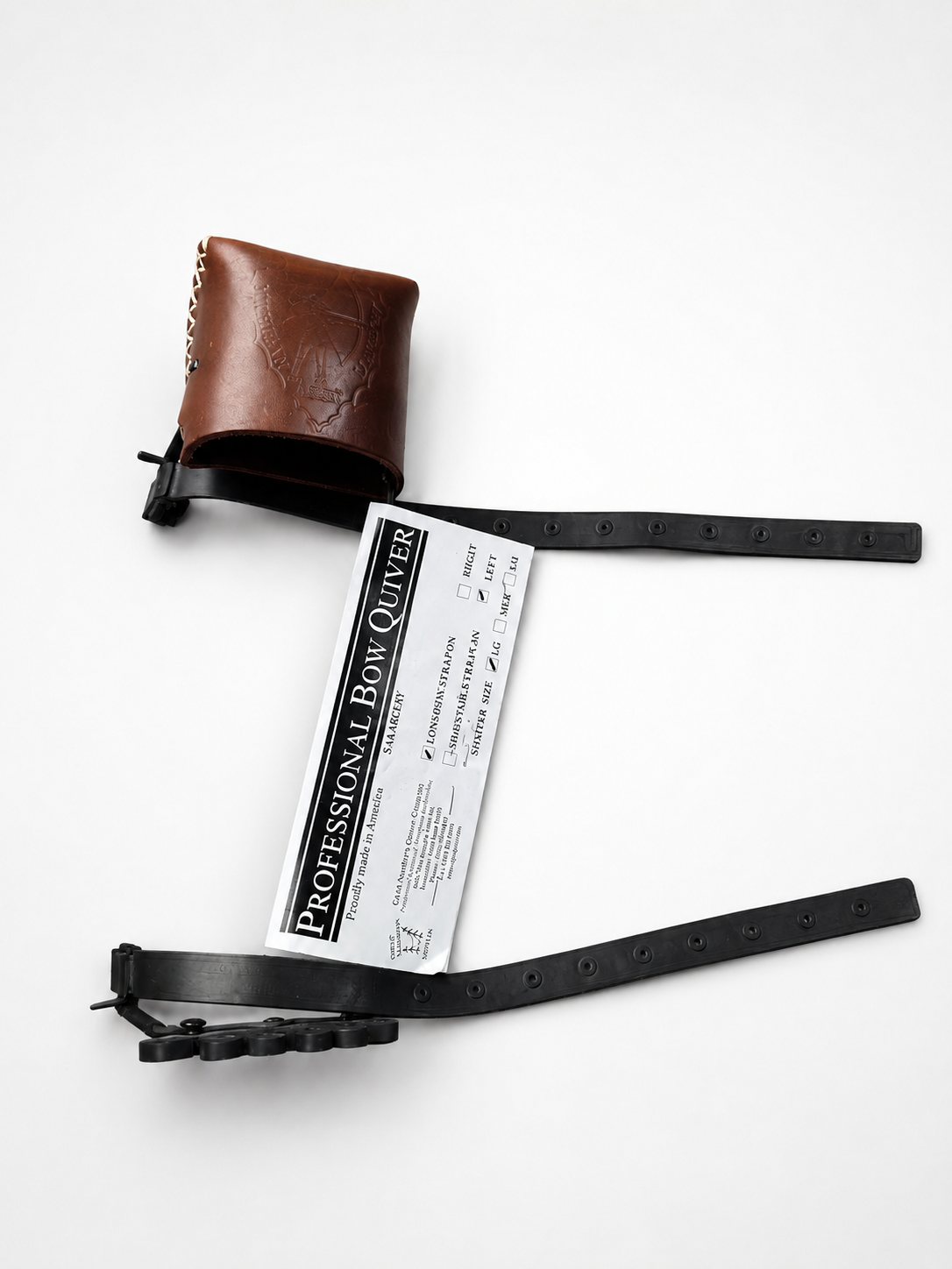 Great Northern Quiver Strap ON Long Bow LEFT HANDED ONLY - MI LONGBOW Assn Stamped