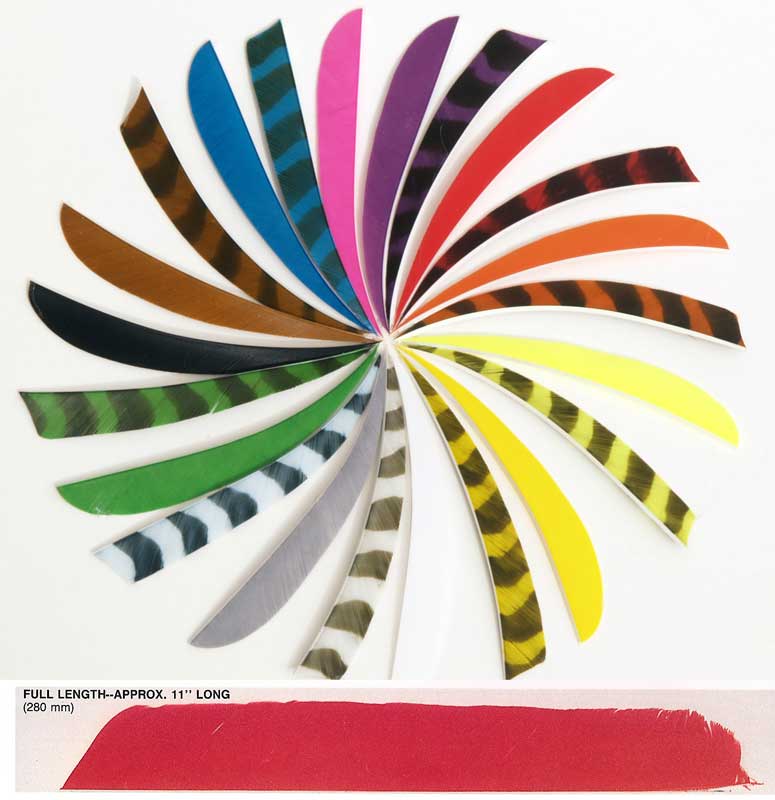 Trueflight Full Length Feathers Barred Colors