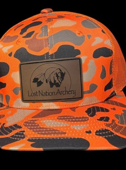 LNA Leather Patch Camo 5 Panel Hat