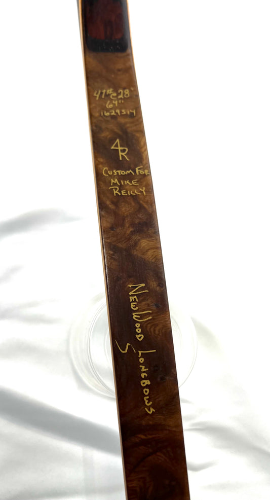 New Wood Longbow - 47#@28”